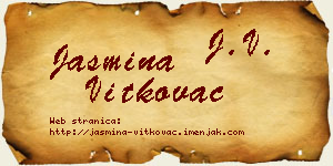 Jasmina Vitkovac vizit kartica